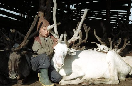 Ein Ewenken-Junge. Er gehört einer in Russland bedrohten Minderheit an.
